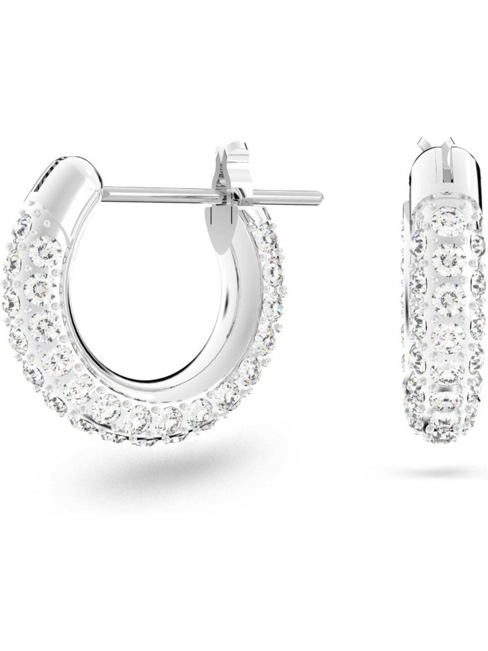 Elegant Crystal Hoop Earrings | Stunning Swarovski Stone Jewelry Collection